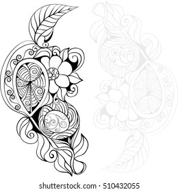 Fantasy abstract flowers