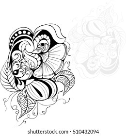 Fantasy abstract flowers