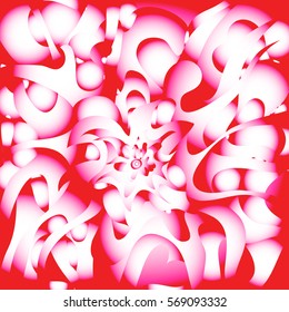 fantasy abstract flowers patterns vector illustration