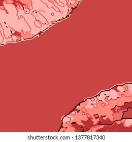 Fantasy abstract pattern. Creative on a brown background. Suitable for fabric, covers, cards