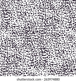 Fantasy abstract seamless pattern made with ink. Freehand halftone grunge texture. Vector illustration.Monochrome modern background.Dirty wallpaper with dots. Spotted backdrop. Black and white