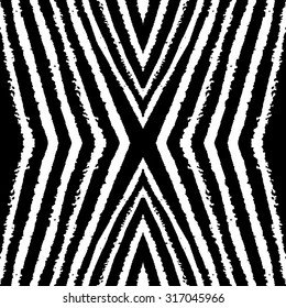 Fantasy abstract seamless patterns made with ink. Monochrome freehand texture.Black and white modern background.