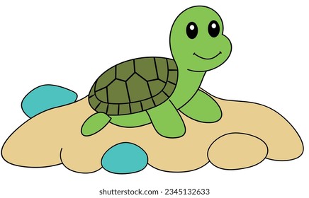 Fantasy Adventure: Cartoon Turtle's Whimsical World and Creative Exploration