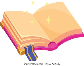 Fantasy alchemy magic book vector illustration