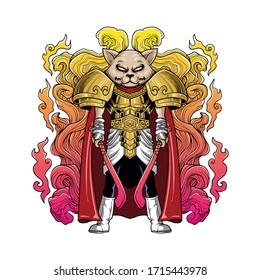 fantasy animal full color vector illustration