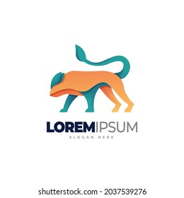 Fantasy Animal Logo Template Design ,editable vector illustration