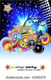Fantasy Art Disco Music Background