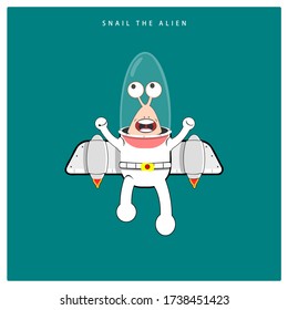 Modelo de astronauta de fantasía, inspirado en la cabeza de caracol
