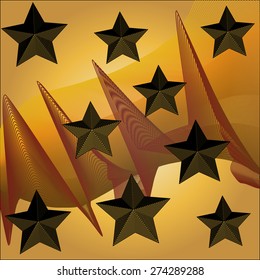 Fantasy background with 3d stars