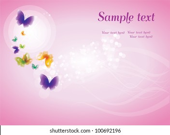 fantasy background butterfly,Vector
