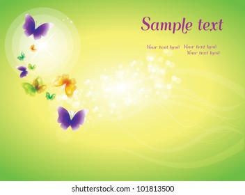 fantasy background butterfly,Vector