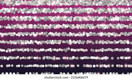 Fantasy Background with Confetti of Glitter Particles. Sparkle Lights Texture. Holiday pattern. Light Spots. Star Dust. Explosion of Confetti. Design for Print.