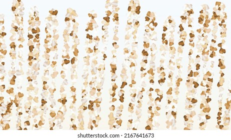 Fantasy Background with Confetti of Glitter Particles. St. Valentine Day. Party pattern. Light Spots. Explosion of Confetti. Glitter Vector Illustration. Design for Card.