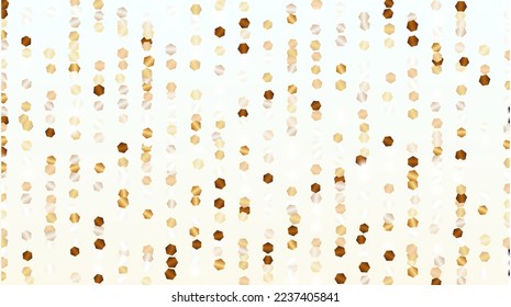 Fantasy-Hintergrund mit Confetti von Glitter Particles. Frische Lichter Textur. Weihnachtsmuster. Lichtpunkte. Sternstaub. Explosion von Confetti. Design für Karte.