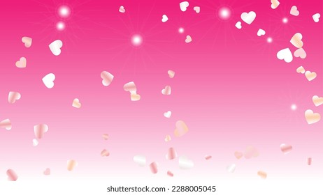 Fantasy Background with Confetti of Glitter Particles. St. Valentine Day. Disco pattern. Light Spots. Explosion of Confetti. Glitter Vector Illustration. Design for Template.