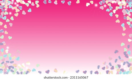Fantasy Background with Confetti of Glitter Particles. St. Valentine Day. Disco pattern. Light Spots. Explosion of Confetti. Glitter Vector Illustration. Design for Magazine. - Shutterstock ID 2311165067