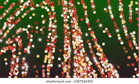 Fantasy Background with Confetti of Glitter Particles. Sparkle Lights Texture. Birthday pattern. Light Spots. Star Dust. Explosion of Confetti. Design for Advertisement.