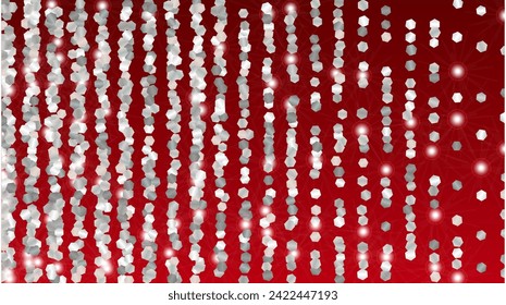 Fantasy Background with Confetti of Glitter Particles. Sparkle Lights Texture. Disco pattern. Light Spots. Star Dust. Explosion of Confetti. Design for Template.