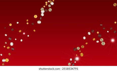 Fantasy Background with Confetti of Glitter Particles. Sparkle Lights Texture. Disco pattern. Light Spots. Star Dust. Explosion of Confetti. Design for Flyer.