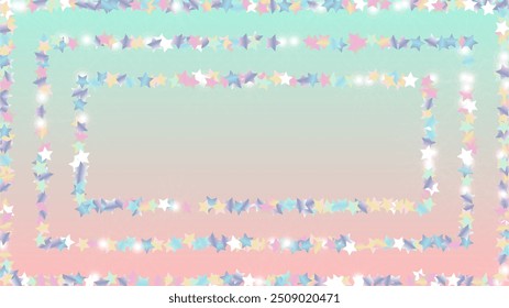 Fondo de fantasía con confeti de partículas de estrellas brillantes. Textura de luces brillantes. Patrón de Año Nuevo. Puntos de luz. Polvo de Estrella. Diseño de Navidad. Explosión de confeti. Diseño para el Anuncio.
