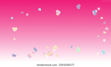 Fondo de fantasía con confetti de partículas de brillo cardíaco. Día de San Valentín. Patrón de Año Nuevo. Puntos de luz. Explosión de Confetti. Ilustración del vector de brillo. Diseño en venta.
