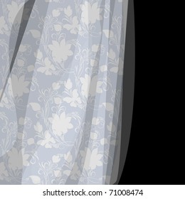 Fantasy background with gentle blue lace (eps10)
