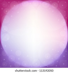 Fantasy background of shiny circles and stars