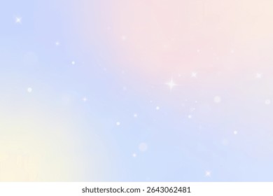Fantasy background in sparkling stars. Vector illustration for children.sparkling surface, Bright particles on a rainbow background.