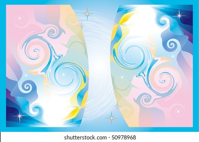 Fantasy background with stars