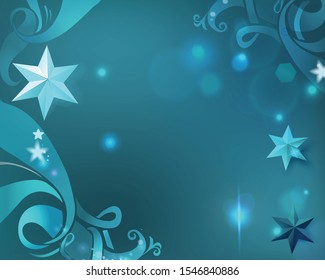 fantasy background with stars and sparks. Vector illustration