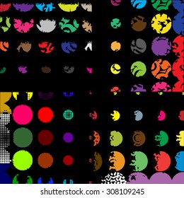 Fantasy background. Stock vector illustration. Colorful 