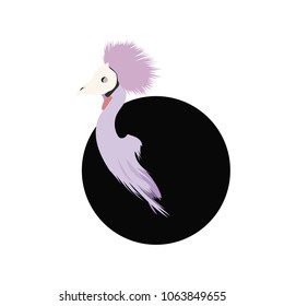 Fantasy bird art logo.