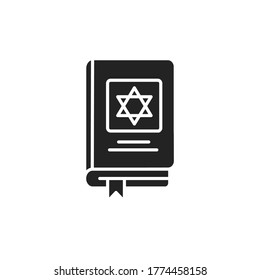 Fantasy book black glyph icon. Fantastic fiction idea thin line illustration. Imaginary worlds novels. Pictogram for web page, mobile app, promo. UI UX GUI design element.