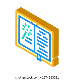 fantasy book isometric icon vector. fantasy book sign. isolated symbol illustration