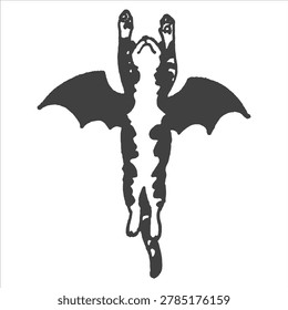 Fantasy cat and bat