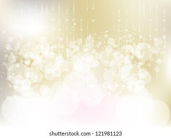 Fantasy Christmas abstract background with snowflakes