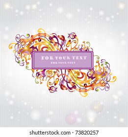 fantasy color bright background space