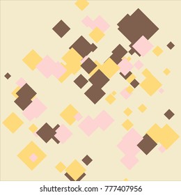 fantasy colored pink brown yellow squares