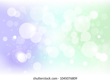 Fantasy colorful bokeh blur bubble air with stars dust glitter sparkle magic abstract background