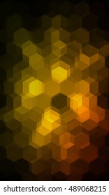 fantasy dark yellow color geometry background. vector illustration. polygonal pattern. design for banner, presentation, wallpaper.