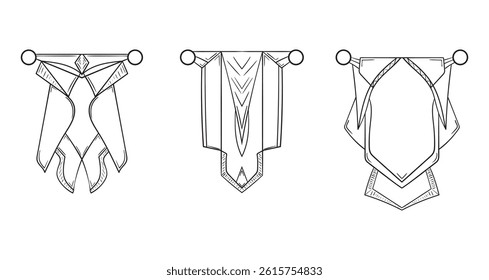 Fantasy emblem on white background
