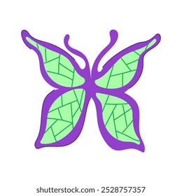 fantasy fairy wings cartoon. enchanted gossamer, translucent iridescent, whimsical flutter fantasy fairy wings sign. isolated symbol vector illustration