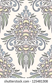 fantasy floral seamless pattern