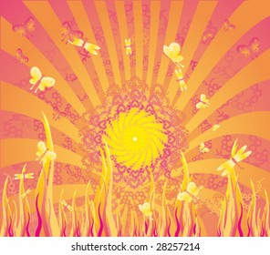 Fantasy flower background