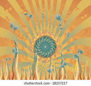 Fantasy flower background