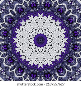 Fantasy-Blume Mandala Hintergrund