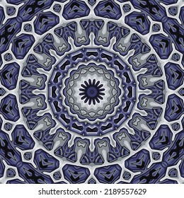 Fantasy flower Mandala background illustration