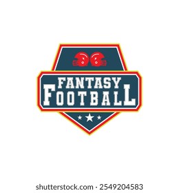 Fantasy Football Logo suitable for american football team logo or icon football of america