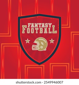 Fantasy Football Logo suitable for american football team logo or icon football of america