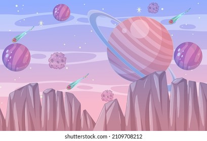 Fantasy Galaxy Space Background illustration